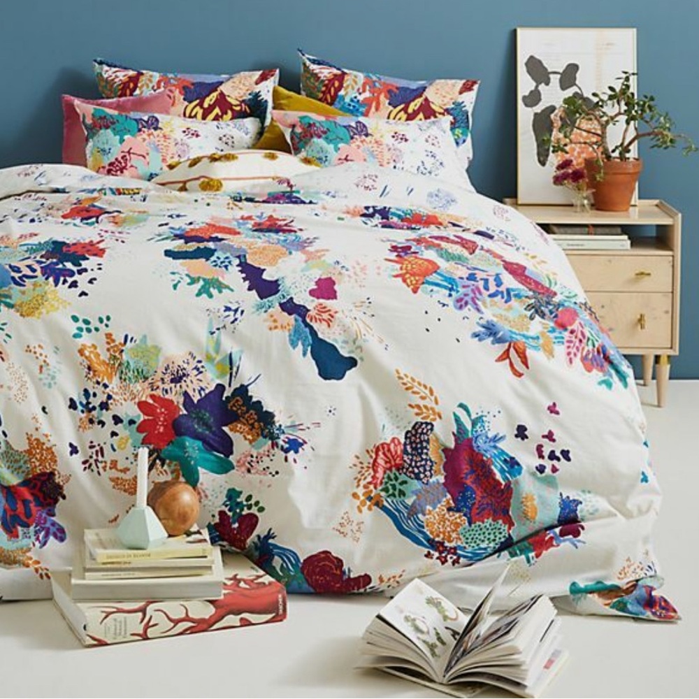 Anthropologie Delrey duvet cover and shams - Queen